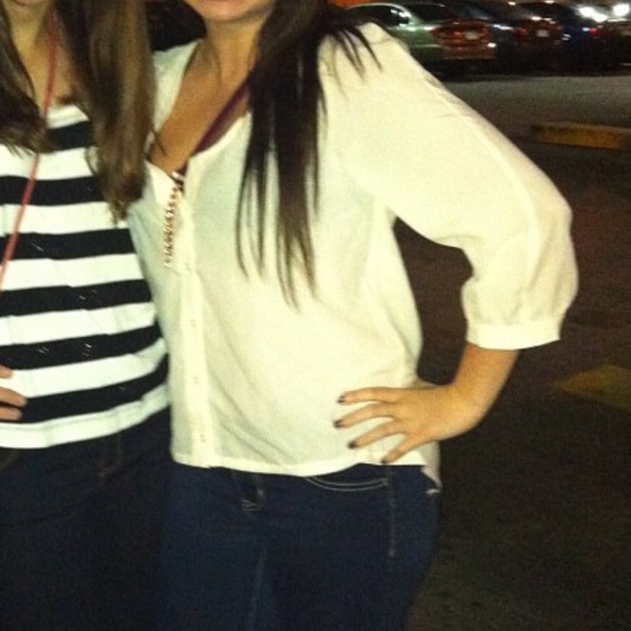 Sheer Button Down by Sparkle & Fade - Picture 2 of 7